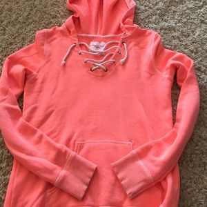 Neon Pink surfer sweater by American Eagle