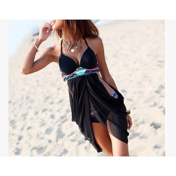 Independent designer Other - NWT Draped printed tankini S-M