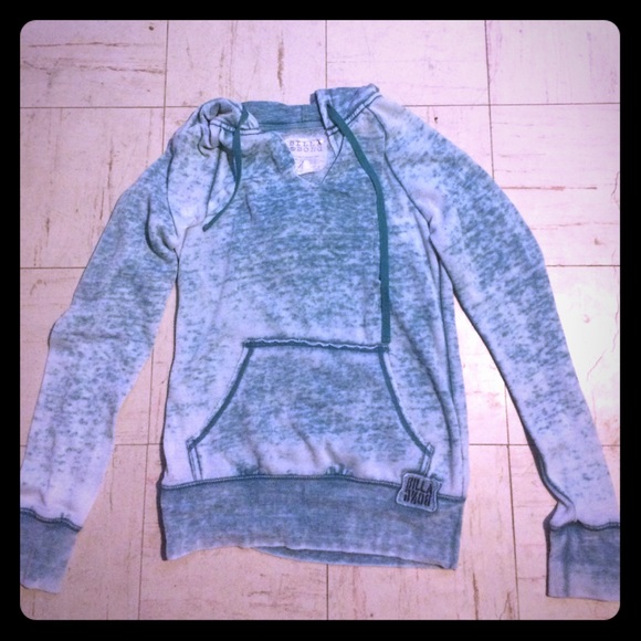 Aqua blue hoodie :) great for layering!!