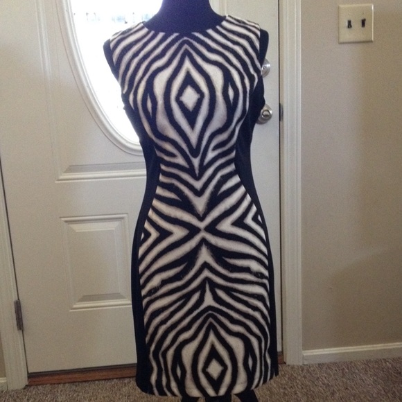 Bisou Bisou Dresses & Skirts - SOLD Bisou bisou zebra style fitted dress