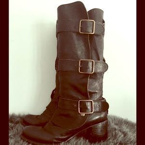 Fiorentini + Baker convertible black moto boot.