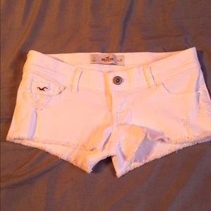 Hollister white shorts size 3