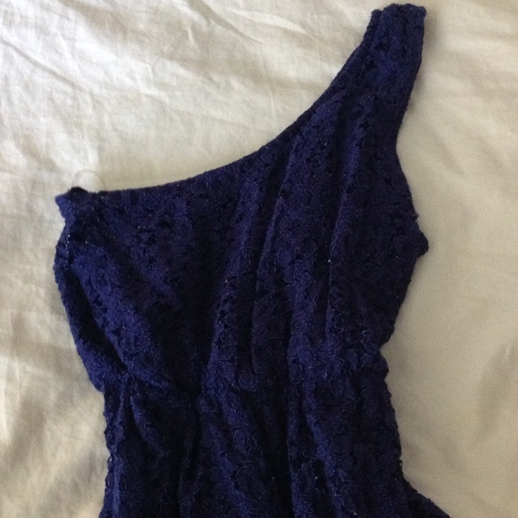 Blue Dress Off one shoulder - Picture 2 of 2