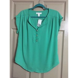 Spring perfect top Forever 21 L Jade/teal