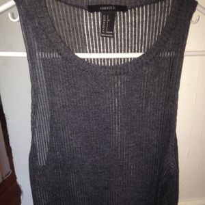see through gray tank top