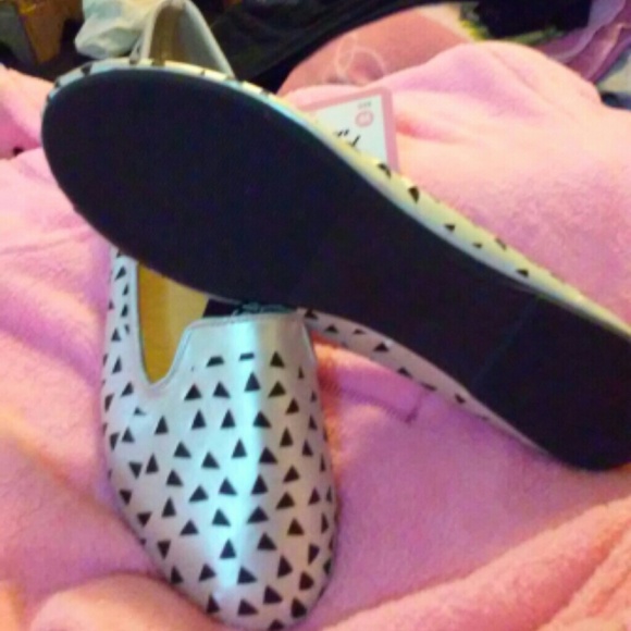 Silver & Blue flats