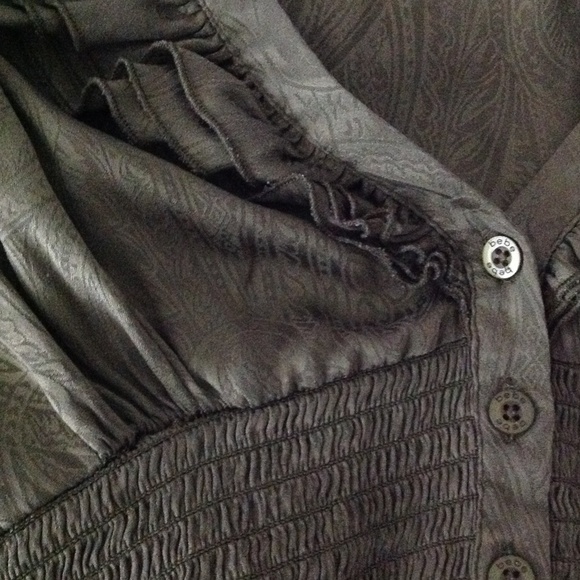 Olive bebe silk top - Picture 3 of 3