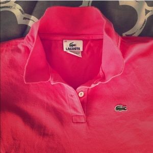 Pink Lacoste Polo Shirt