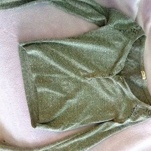 Hollister gray crop top