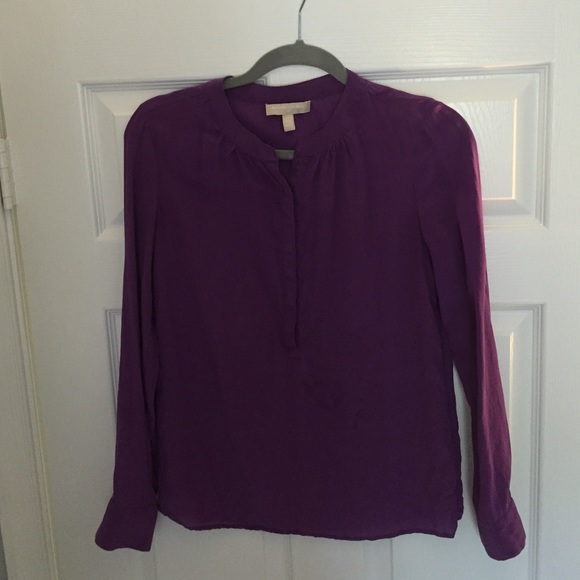 Silk shirt long sleeve. Banana republic
