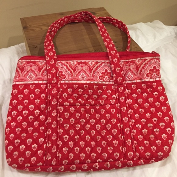 Vera Bradley red zip close purse