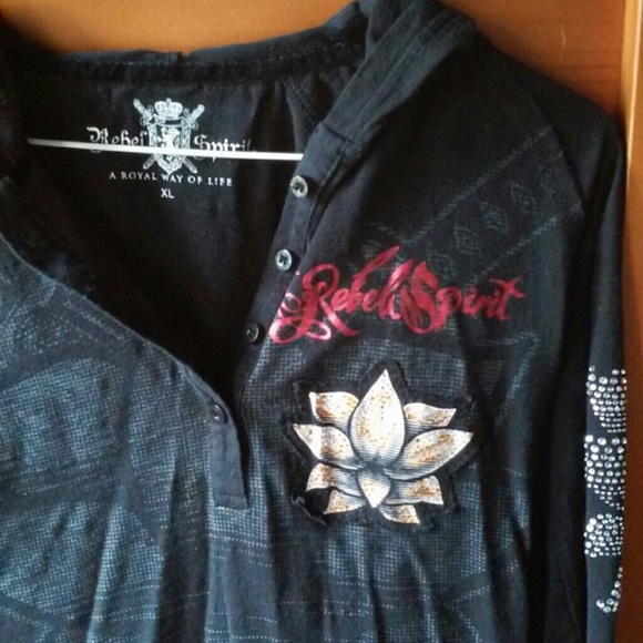 Rebel Spirit Lotus Hoodie