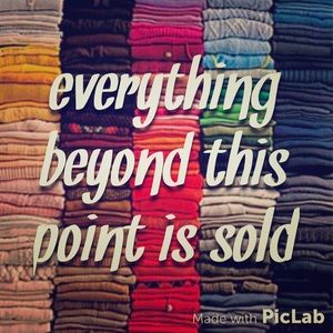 Everything beyond this point is sold