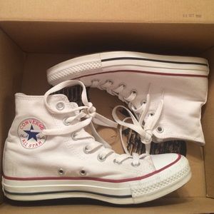 White Hightop Converse