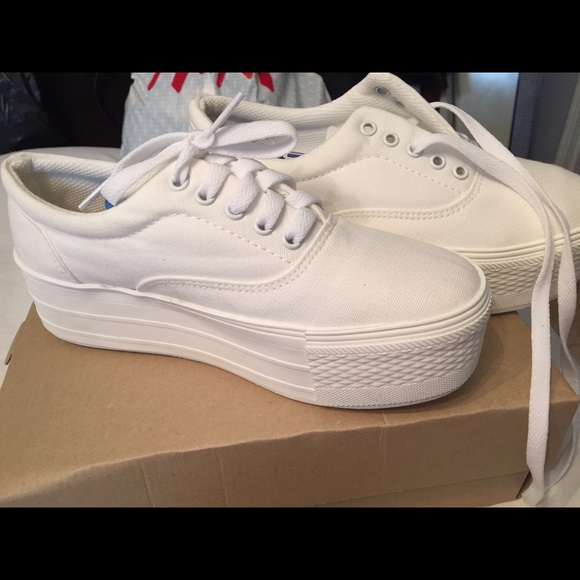 white platform shoes