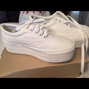 white platform shoes
