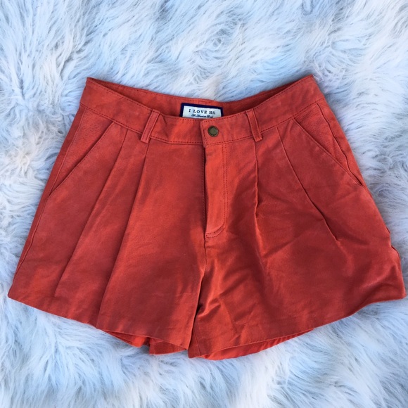 🔴Sold in bundle|I love h81 leather shorts - Picture 2 of 4
