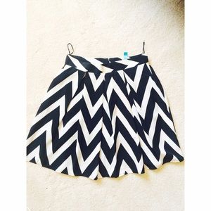 Chevron circle skirt