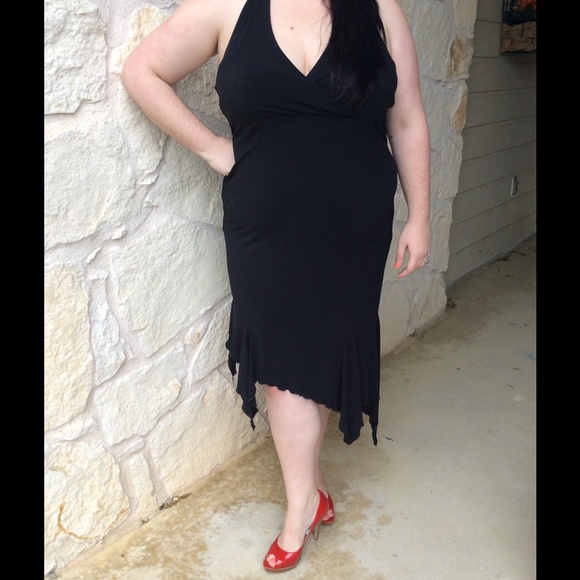 LBD Asymmetrical Plus Size Salsa Dress