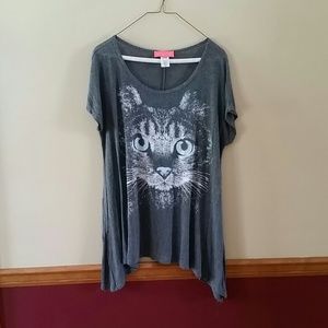 Cat shirt.