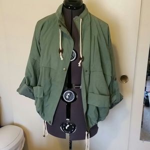 Olive utility jacket NWT