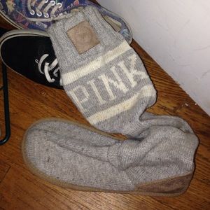PINK slipper booties