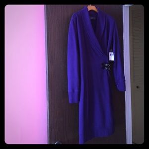 Ralph Lauren purple sweater dress