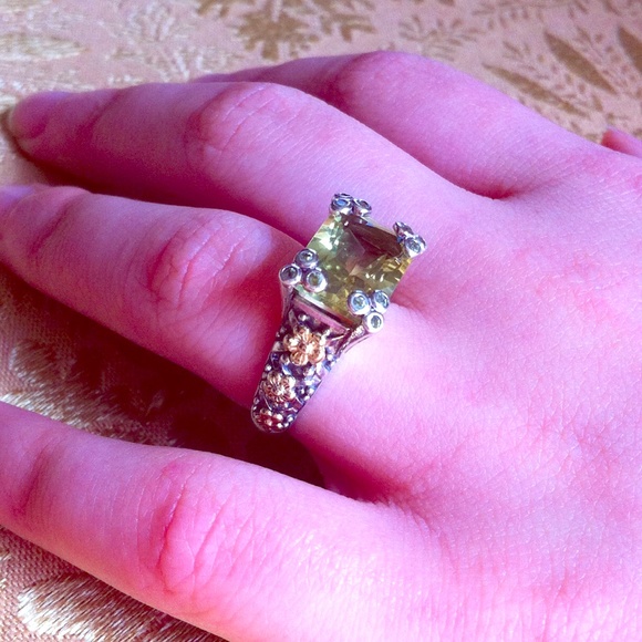 Citrine Sterling 14K Ring