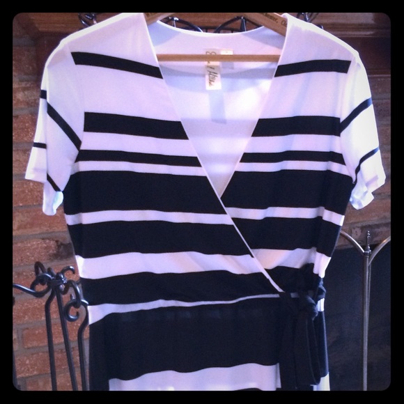 Emma & Michele - faux wrap dress