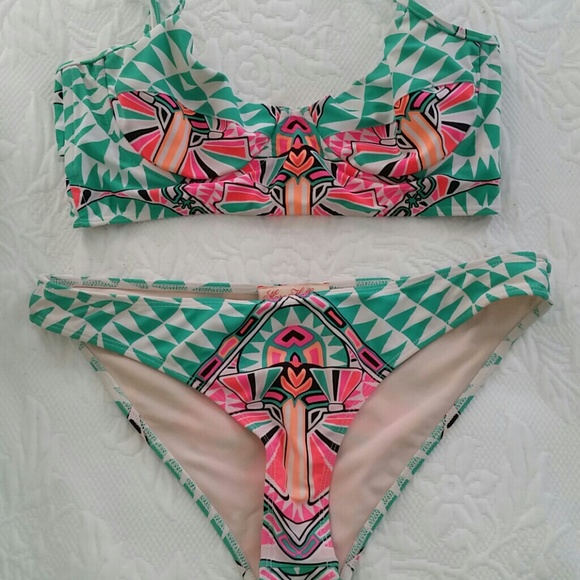 Mara Hoffman Other - Mara Hoffman Cosmic Fountain Neon Bikini