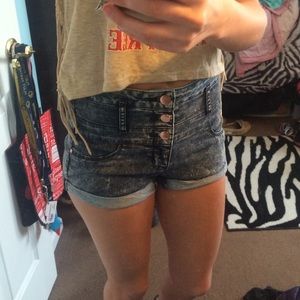High waisted shorts
