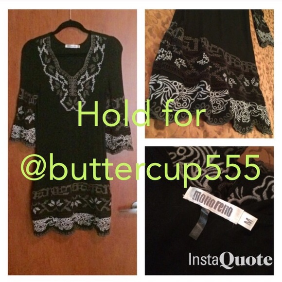 Beautiful Monoreno Black Dress. Size Medium