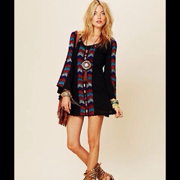 Free People bell sleeved dress!