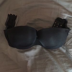 Black strapless Victoria's Secret Bra 36C