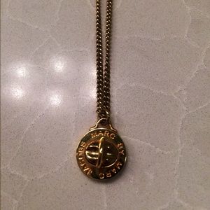 Marc Jacobs Gold Turnlock Necklace