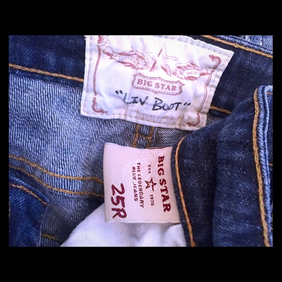 Big Star Denim - Big Star distressed straight leg jeans 25 EUC