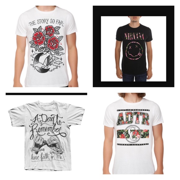 ISO these band shirts. Size small only!