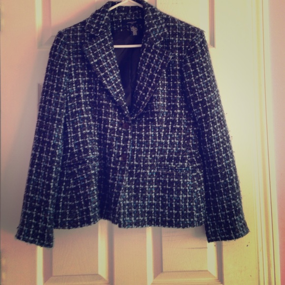 Blue and black Jones Wear blazer
