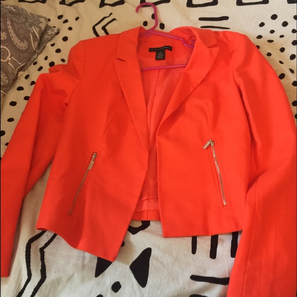 Orange blazer