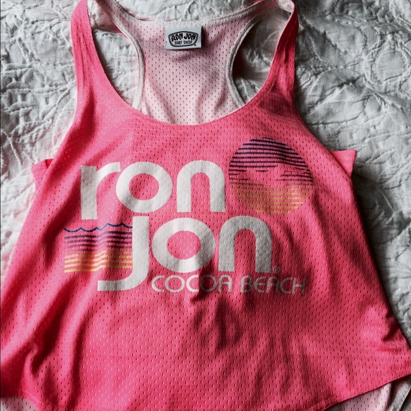 Ron Jon Cocoa Beach tank neon pink 💘