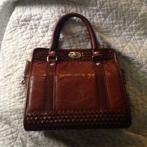 Vintage brown hand bag