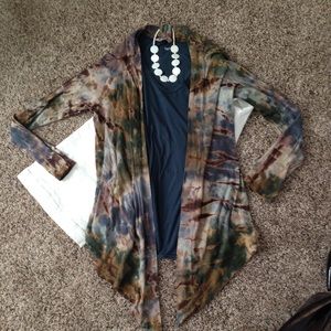 Tie dye cardigan