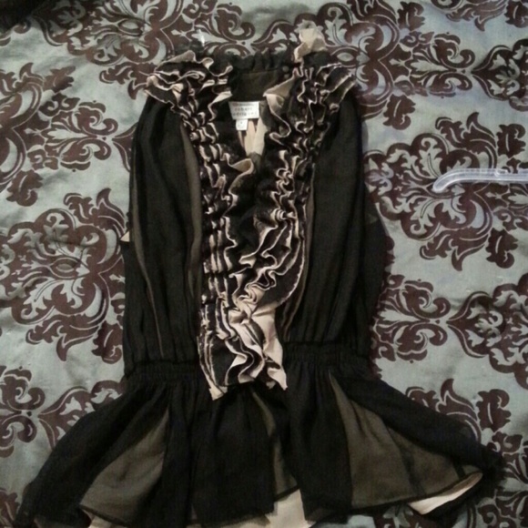 Nice Black and tan dress shirt