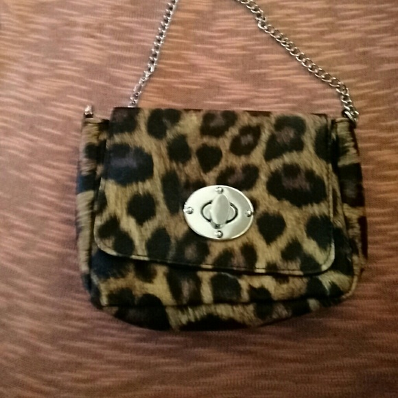 Cute little cross body Leopard print purse