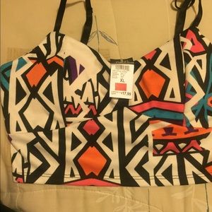 Aztec crop top