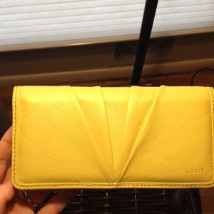 Lodis leather wallet.