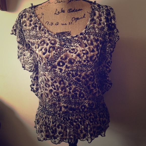 Deb Tops - Animal Print Top