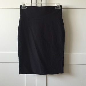 Skinny black pencil skirt