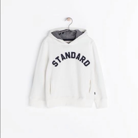 ⚡Last call⚡NWOT WHITE 'STANDARD' PRINTED SWEATERS - Picture 1 of 1
