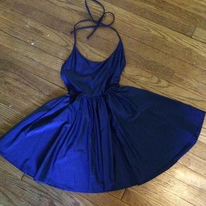 Navy blue skater dress